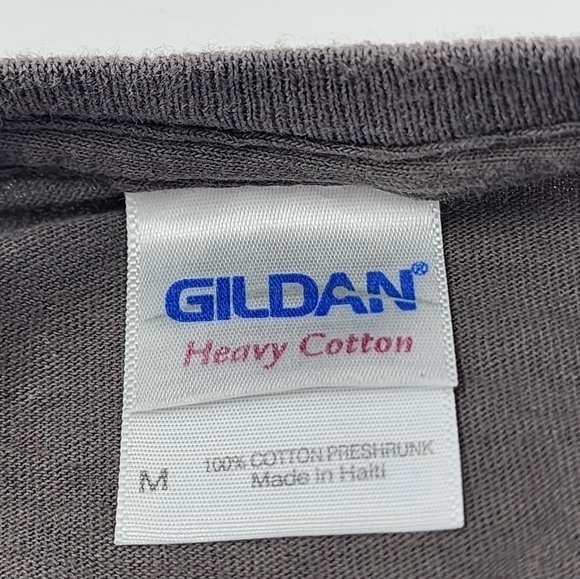 Gildan United States Of America Adult Size M Gray Black Red White Blue Tshirt - Picture 3 of 9